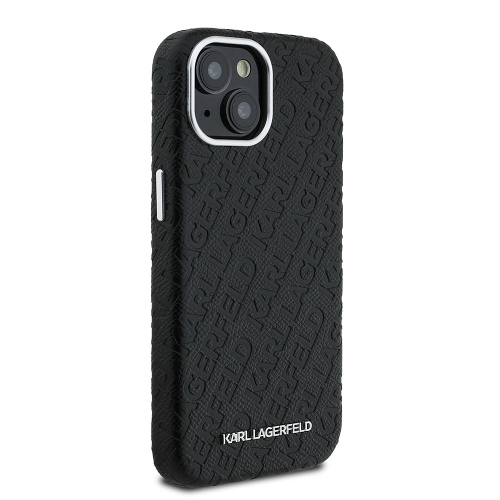 Karl Lagerfeld iPhone 15 Orjinal Lisanslı PU Deri Damgalı Metal Yazı Logolu Telefon Kılıfı Karl Lagerfeld iPhone 15 Orjinal Lisanslı PU Deri Damgalı Metal Yazı Logolu Telefon Kılıfı